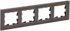 Рамка 4-м BRITE РУ-4-2-БрТБ стекло темн. бронза IEK BR-M42-G-K45 - УПС инжиниринг