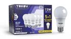 Набор ПРОМО лампа светодиодная 15Вт А60 4000К Е27 176-264В (Promo 5+1 шт) TOKOV ELECTRIC Promo-A60-E27-15-4K - УПС инжиниринг