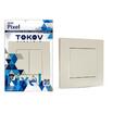 Выключатель 2-кл. СП Pixel 10А IP20 в сборе беж. TOKOV ELECTRIC TKE-PX-V2F-C02 - УПС инжиниринг