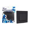 Выключатель 2-кл. СП Pixel 10А IP20 в сборе карбон TOKOV ELECTRIC TKE-PX-V2F-C14 - УПС инжиниринг