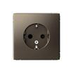 Розетка ArtGallery 16А с заземл. защ. шторки механизм мокко SE GAL000645 - УПС инжиниринг