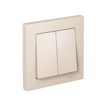 Выключатель 2-кл. СП AtlasDesign 10А IP20 (сх. 5) 10AX в сборе беж. SE ATN000252 - УПС инжиниринг
