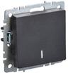 Выключатель 1-кл. СП BRITE ВС10-1-1-БрЧ 10А с индик. механизм черн. IEK BR-V10-1-10-K02 - УПС инжиниринг