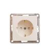 Розетка 1-м СП W59 16А IP20 с заземл. защ. шторки механизм сл. кость SE RS16-152-2-86 - УПС инжиниринг
