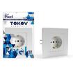 Розетка 1-м СП Pixel 16А IP20 с заземл. защ. шторки в сборе бел. TOKOV ELECTRIC TKE-PX-R1FZSF-C01 - УПС инжиниринг