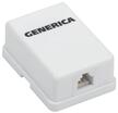 Розетка телефонная 1-м ОП RJ12 кат.3 UTP GENERICA CS2-3C03U-12-G - УПС инжиниринг