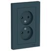 Розетка 2-м СП AtlasDesign 16А IP20 без заземл. в сборе изумруд SE ATN000820 - УПС инжиниринг