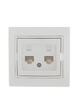 Розетка компьютерная 2-м СП Mira RJ45 бел./бел. LEZARD 701-0202-141 - УПС инжиниринг