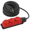 Удлинитель силовой UK-3e-3x1.5-10m-IP44(KG) с заземлением 3 розетки каучук 10м КГ 3х1.5кв.мм IP44 Эра Б0057580 - УПС инжиниринг