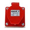 Розетка 114 16А 380В AC 3P+PE 6ч для монтажа на поверхность IP44 КЭАЗ 222754 - УПС инжиниринг