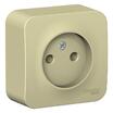 Розетка 1-м ОП Blanca 16А IP20 250В без заземл. без защ. шторок с изолир. пластиной беж. SE BLNRA000117 - УПС инжиниринг