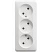 Розетка 3-м ОП Этюд 16А IP20 250В без заземл. без защ. шторок бел. SE PA16-009B - УПС инжиниринг