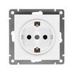 Розетка 1-м СП Афина 16А IP20 с заземл. механизм бел. Universal A0028 - УПС инжиниринг