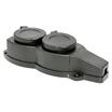 Колодка 2-м 16А IP44 2P+PE 230В с защ. крышками каучук Basic EKF RPS-018-16-230-44 - УПС инжиниринг