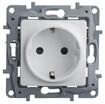 Розетка 1-м СП Etika 16А IP31 250В 2P+E с заземл. защ. шторки немецк. стандарт винтов. клеммы механизм бел. Leg 672222 - УПС инжиниринг
