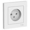 Розетка 1-м СП AtlasDesign 16А IP20 без заземл. в сборе бел. SE ATN000140 - УПС инжиниринг