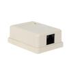 Розетка компьютерная 1-м ОП RJ45 кат.5E UTP неэкранир. бел. Rexant 03-0121 - УПС инжиниринг