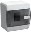 Корпус ЩРН-П-4 UNION Compact IP41 черн. прозр. дверь пластик. IEK UIC-KP12-N-04-41-K01 - УПС инжиниринг