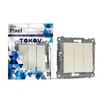 Выключатель 3-кл. СП Pixel 10А IP20 механизм беж. TOKOV ELECTRIC TKE-PX-V3-C02 - УПС инжиниринг