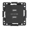 Розетка USB 2-м Стокгольм 2.1А механизм черн. PROxima EKF EZR16-028-10-2USB - УПС инжиниринг