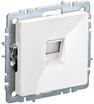 Розетка компьютерная СП RJ45 кат.6 BRITE РК11-БрБ механизм бел. IEK BR-K10-2-K01 - УПС инжиниринг