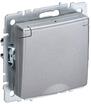 Розетка BRITE РСбш10-3-44-БрА 16А IP44 с заземл. защ. шторки с крышкой механизм алюм. IEK BR-R16-16-44-K47 - УПС инжиниринг