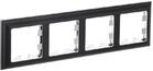 Рамка 4-м BRITE РУ-4-Бр хром/черн. IEK BR-M42-12-2-K23 - УПС инжиниринг