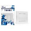 Выключатель 2-кл. СП Pixel 10А IP20 в сборе бел. TOKOV ELECTRIC TKE-PX-V2F-C01 - УПС инжиниринг