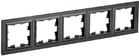 Рамка 5-м BRITE РУ-5-БрЧ черн. IEK BR-M52-K02 - УПС инжиниринг