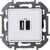 Устройство зарядное Inspiria с 2-мя USB разьемами A и C 240В / 5В 3000мА бел. Leg 673760 - УПС инжиниринг
