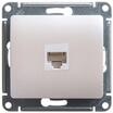 Розетка компьютерная 1-м Glossa RJ45 кат.5E механизм перламутр. SE GSL000681K - УПС инжиниринг