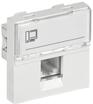 Розетка компьютерная 2мод. РКИ-20-00-П RJ45 кат.5E UTP механизм PRIMER IEK CKK-40D-RI2-K01 - УПС инжиниринг