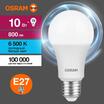 Лампа светодиодная LED Value LVCLA75 10SW/865 10Вт грушевидная матовая E27 230В 10х1 RU OSRAM 4058075578913 - УПС инжиниринг