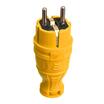 Вилка прямая с заземл. IP44 каучук желт. TOKOV TKE-C07-KV-Z - УПС инжиниринг