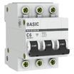 Выключатель автоматический модульный 3п C 6А 4.5кА ВА 47-29 Basic EKF mcb4729-3-06C - УПС инжиниринг