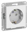 Розетка AtlasDesign 16А с заземл. защ. шторки механизм лотос SE ATN001345 - УПС инжиниринг