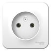 Розетка 1-м ОП Blanca 16А IP20 250В без заземл. без защ. шторок с металлич. пластиной бел. SE BLNRA000121 - УПС инжиниринг