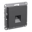 Розетка компьютерная AtlasDesign RJ45 кат.5E механизм базальт SE ATN001483 - УПС инжиниринг