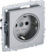 Розетка BRITE РС14-1-0-БрА 16А с заземл. защ. шторки механизм алюм. IEK BR-R14-16-K47 - УПС инжиниринг