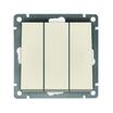 Выключатель 3-кл. СП Афина 10А IP20 механизм сл. кость (ivory) Universal A0043-I - УПС инжиниринг
