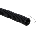 Труба гофрированная ПВХ d25мм с протяжкой черн. (уп.50м) Plast EKF tg-z-25-50-black - УПС инжиниринг