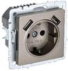 Розетка BRITE РЮш10-2-БрШ 16А с USB A+A 3.1А с заземл. защ. шторки механизм шампань IEK BR-R14-16-U21-D31-K37 - УПС инжиниринг
