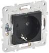 Розетка SKANDY 16А с заземл. без защ. шторок SK-R05Bl черн. IEK SK-R11-16-K02 - УПС инжиниринг