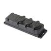 Колодка 3-м 16А IP44 2P+PE 230В с защ. крышками каучук PROxima EKF RPS-015-16-230-44-r - УПС инжиниринг