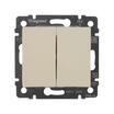 Выключатель 2-кл. СП Valena 10А IP31 250В механизм сл. кость Leg 774305 - УПС инжиниринг