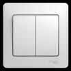 Выключатель 2-кл. СП Glossa 10А IP20 (сх. 5) 10AX в сборе бел. SE GSL000152 - УПС инжиниринг