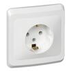 Розетка 1-м СП Этюд 16А IP20 250В с заземл. без защ. шторок бел. SE PC16-003B - УПС инжиниринг