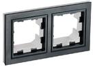 Рамка 2-м IP44 BRITE РУ-2-БрЧ-44 черн. IEK BR-M22-44-K02 - УПС инжиниринг