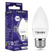 Лампа светодиодная 10Вт С37 3000К Е27 176-264В TOKOV ELECTRIC TKE-C37-E27-10-3K - УПС инжиниринг