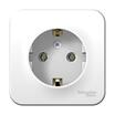 Розетка 1-м ОП Blanca 16А IP20 250В с заземл. без защ. шторок с изолир. пластиной бел. SE BLNRA010111 - УПС инжиниринг